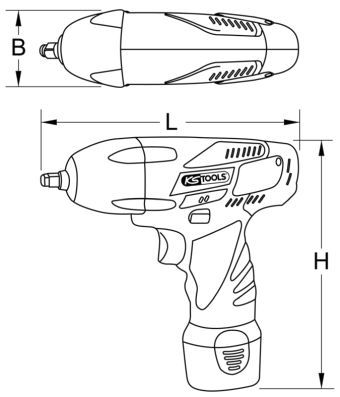 KS TOOLS Löökvõti (akuga) 515.3516